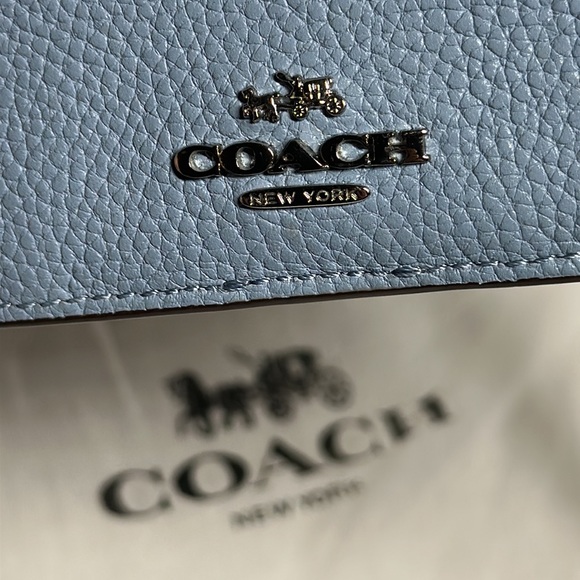 Coach Baby Blue Wristlet/Wallet - Picture 4 of 9